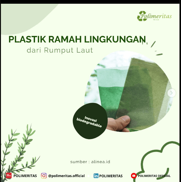 Plastik ramah lingkungan dari rumput laut